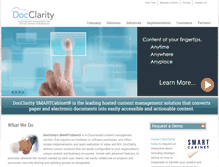 Tablet Screenshot of docclarity.com